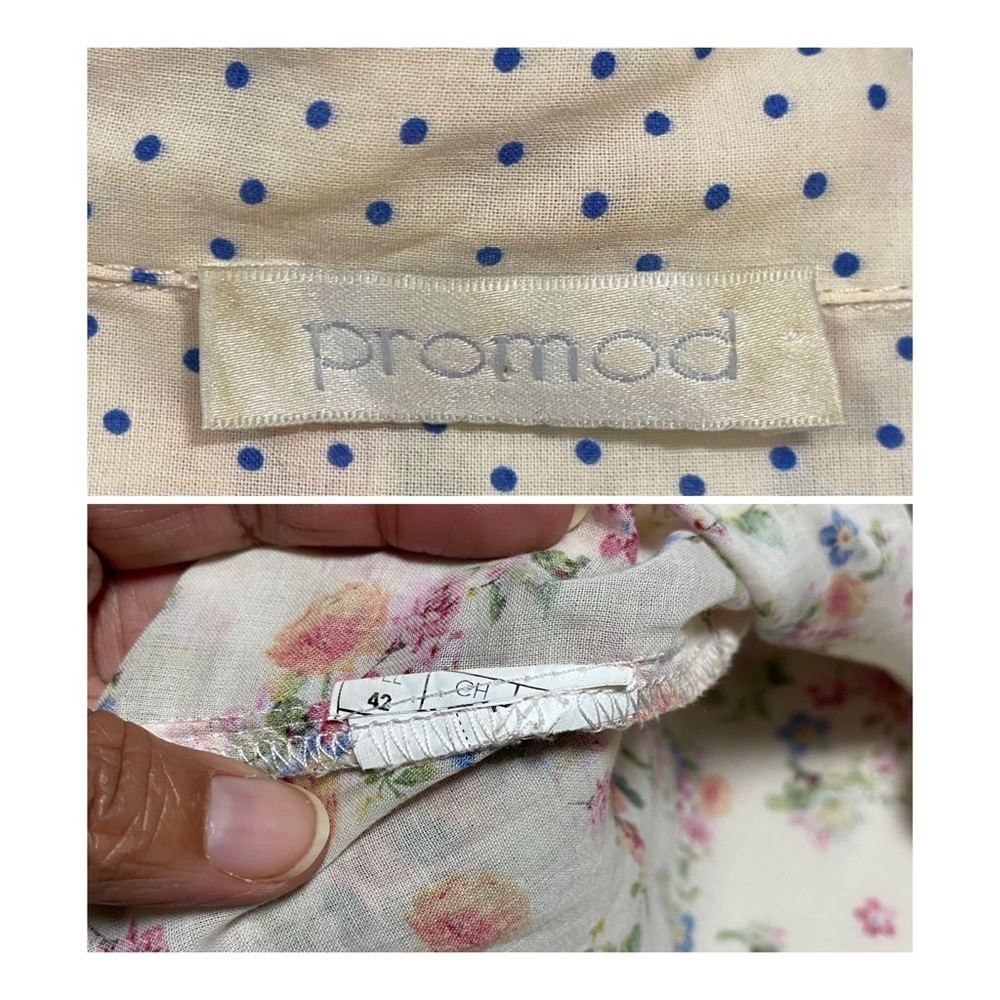 Promod Button up Floral print Shirt Size Medium - Picture 11 of 17